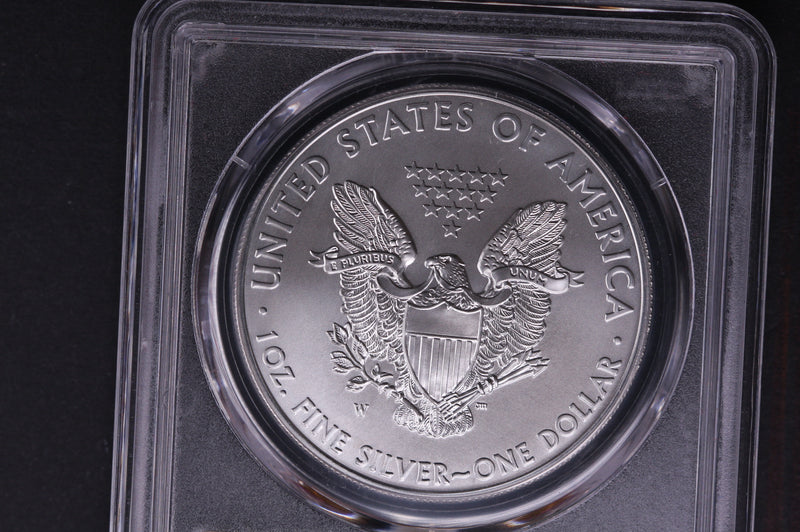 2011-W Silver Eagle $1. PCGS Graded SP-69 Burnished Silver.  Store