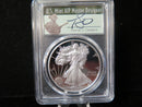 2021-W $1 Proof American Silver Eagle T-1. PCGS Graded PR70 DCAM.