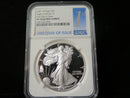 2021-W $1 Proof American Silver Eagle T-2. NGC Graded PF70 Ultra Cameo.