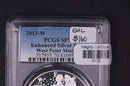 2013-W Silver Eagle $1. PCGS Graded SP-70 Enhanced Eagle.  Store