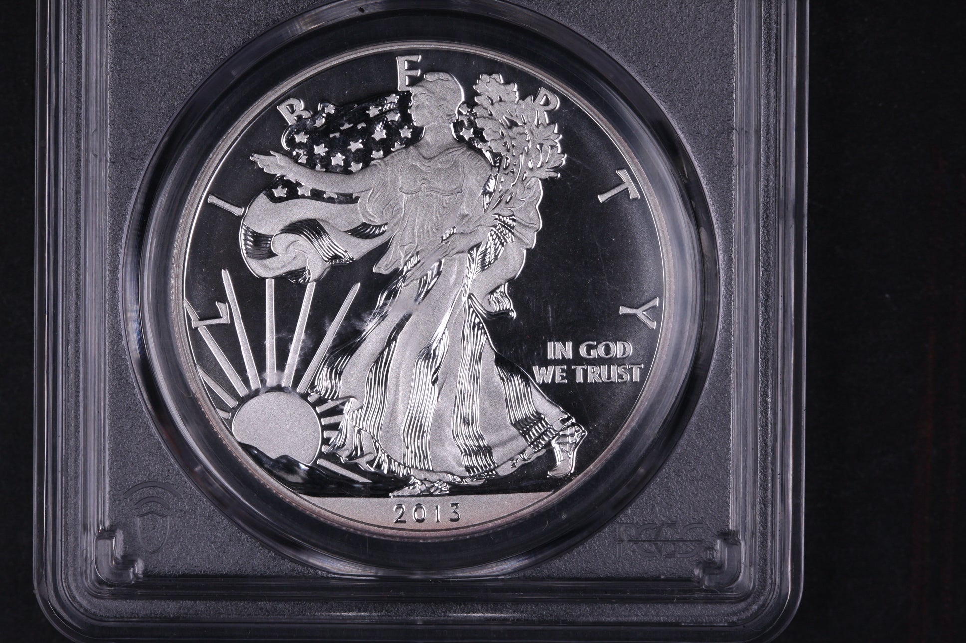 2013-W Silver Eagle $1. PCGS Graded SP-70 Enhanced Eagle, Store #03732