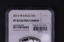 2013-W Silver Eagle $1. NGC Graded PF-69 Ultra Cameo.  Store