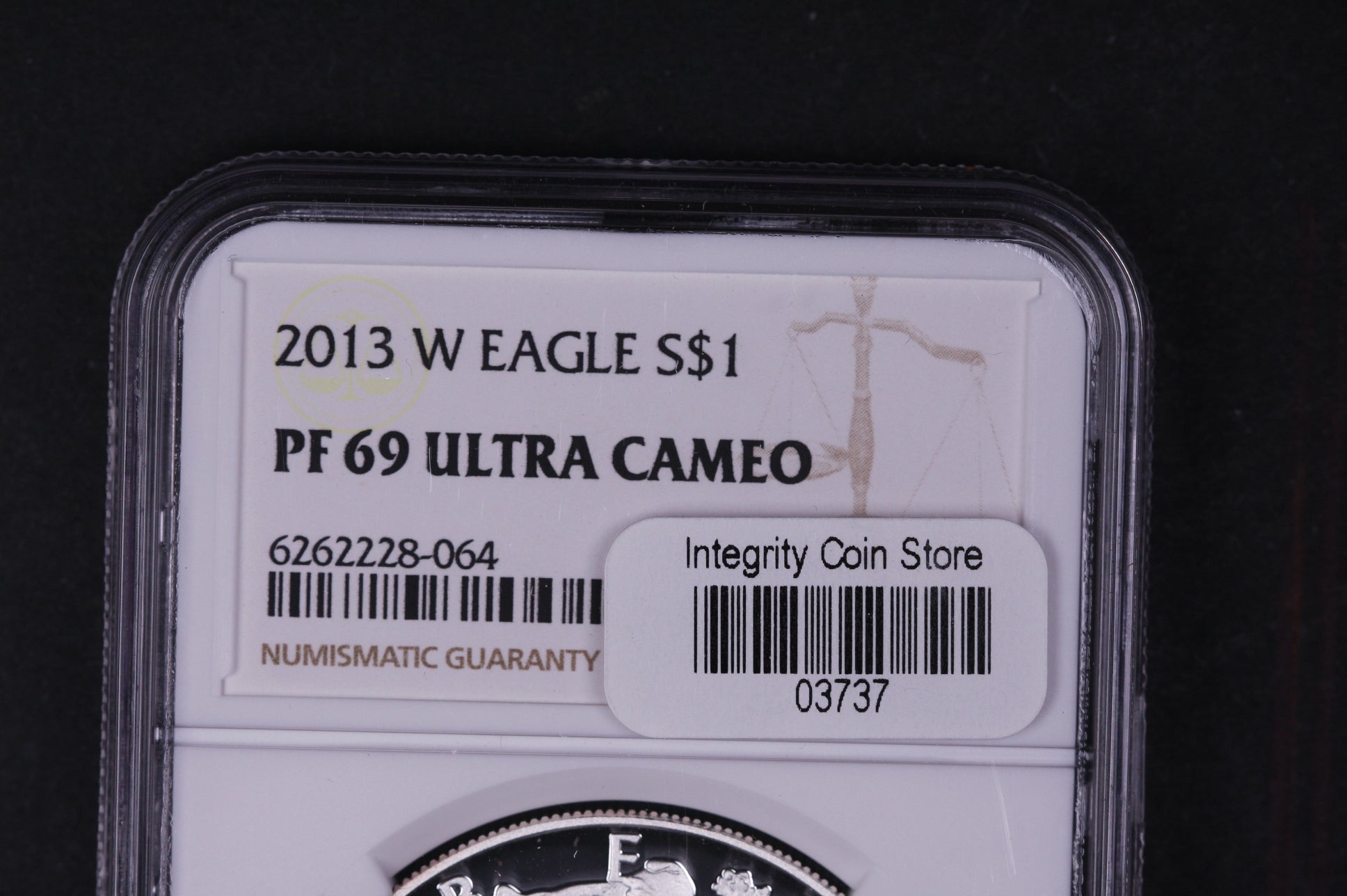 2013-W Silver Eagle $1. NGC Graded PF-69 Ultra Cameo, Store #03737