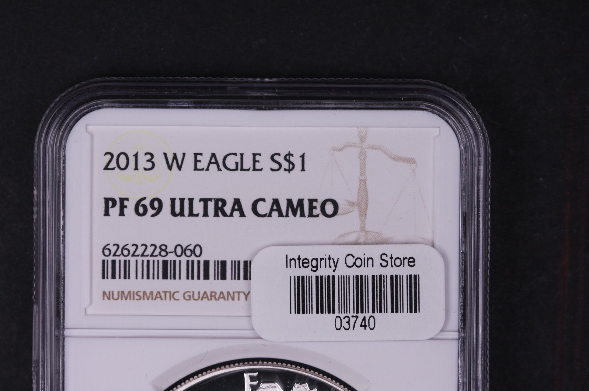 2013-W Silver Eagle $1. NGC Graded PF-69 Ultra Cameo, Store #03740