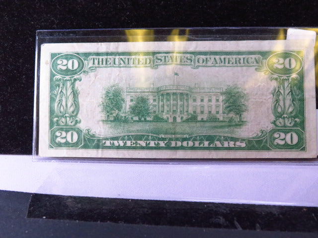 1929 $20 National Currency, FRB, "Richmond", Circulated Note. Store