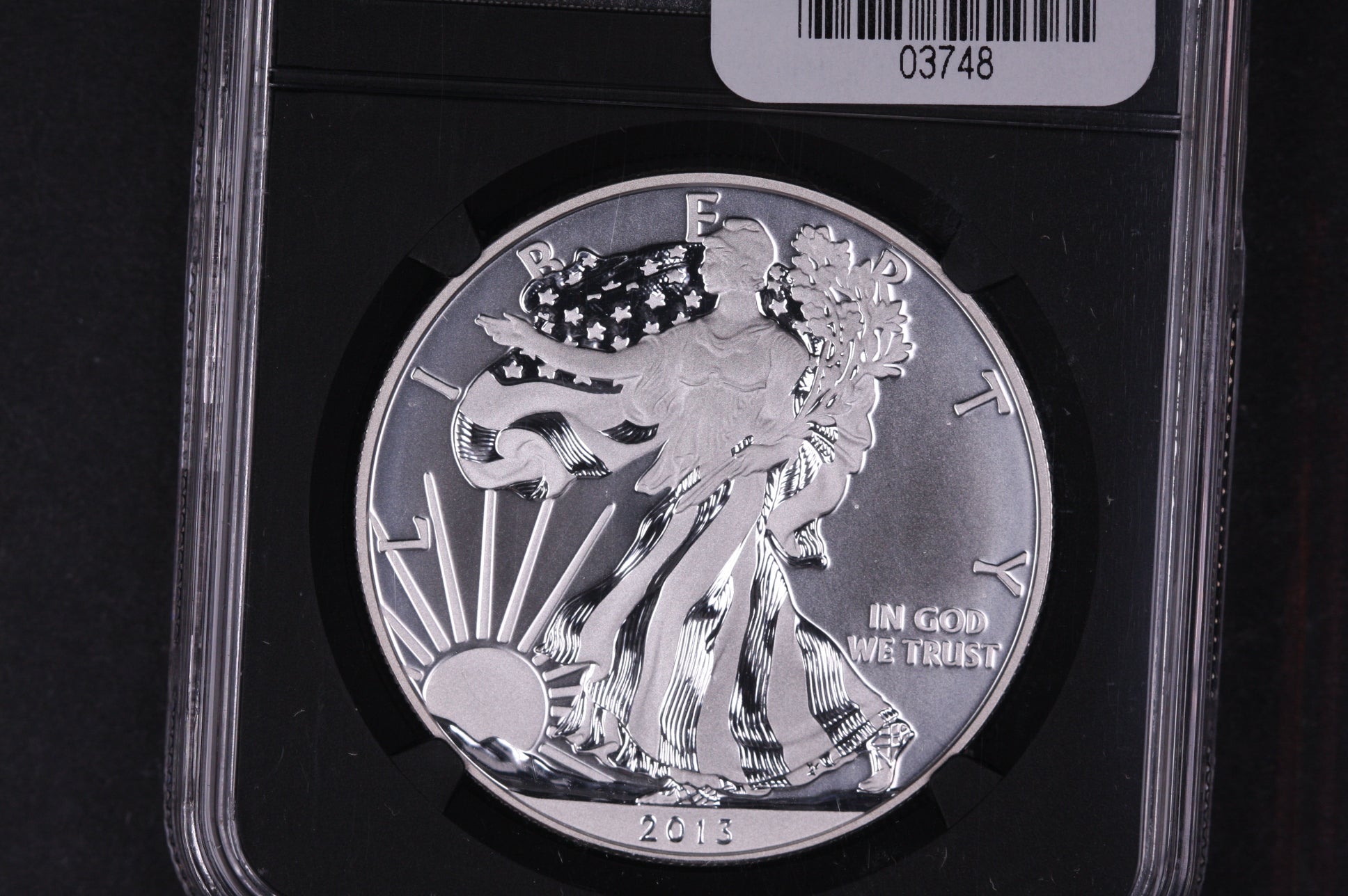 2013-W Silver Eagle $1. NGC Graded SP-70 Enhanced Finish, Store #03748