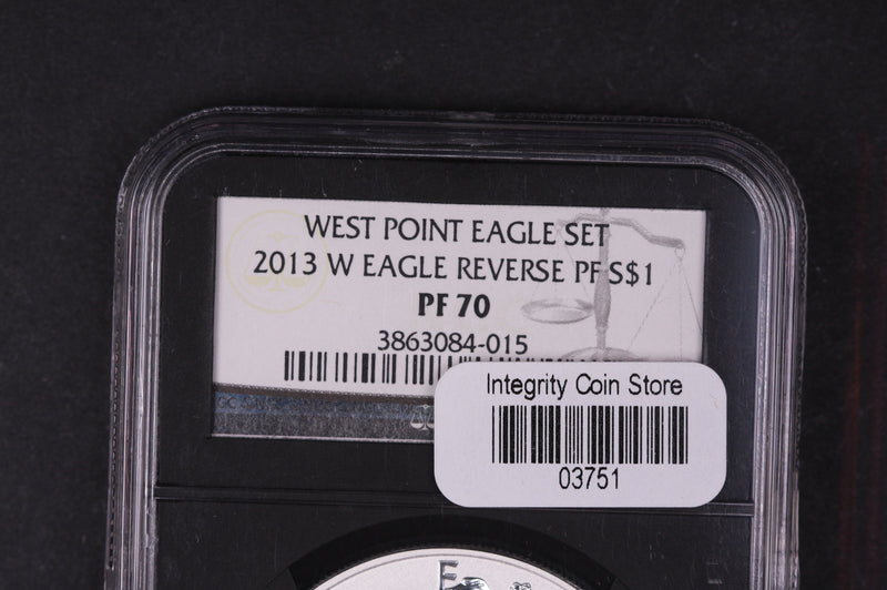 2013-W Silver Eagle $1. NGC Graded PF-70 Eagle Reverse.  Store