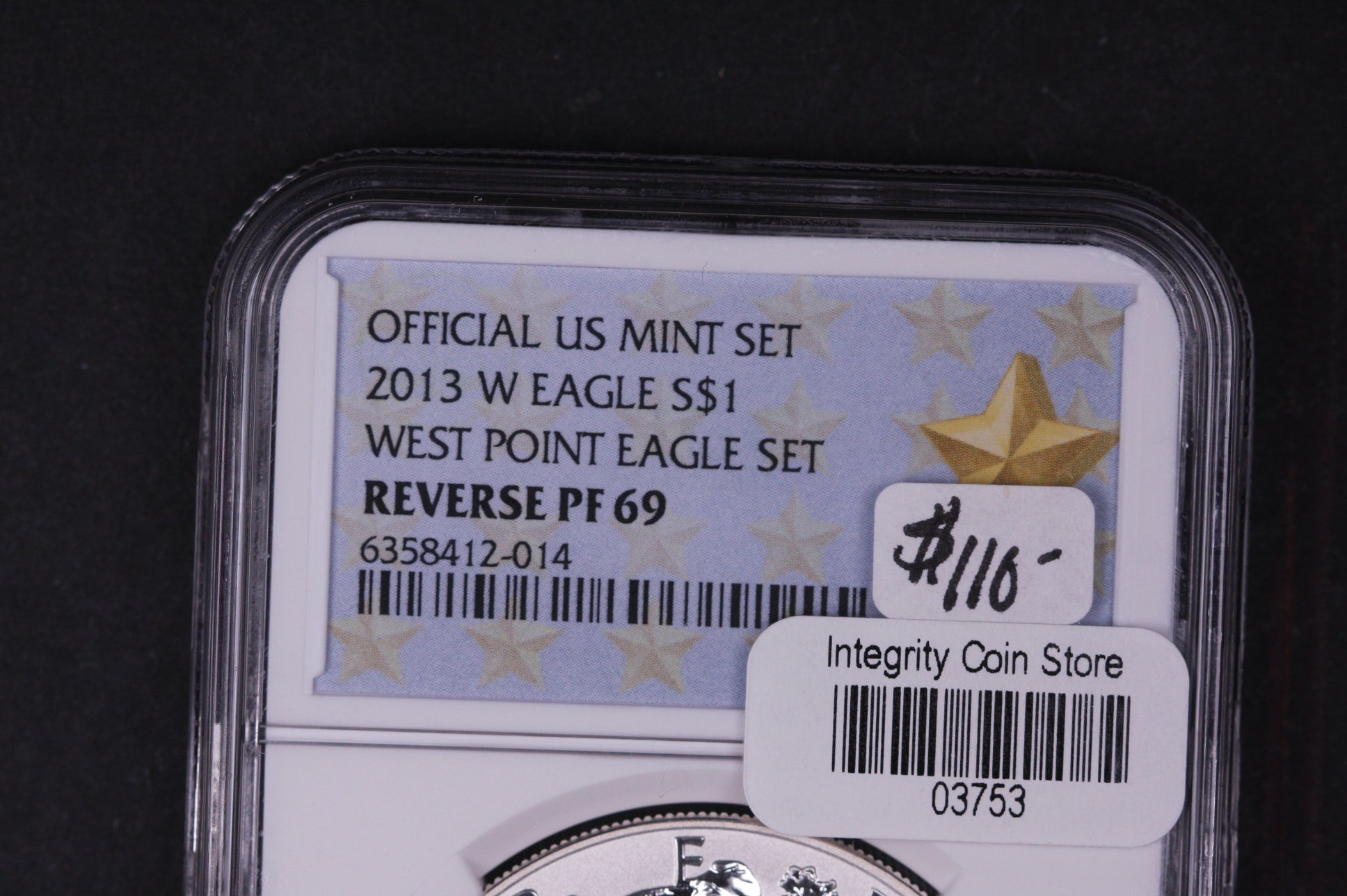 2013-W Silver Eagle $1. NGC Graded PF-69 Eagle Reverse, Store #03753