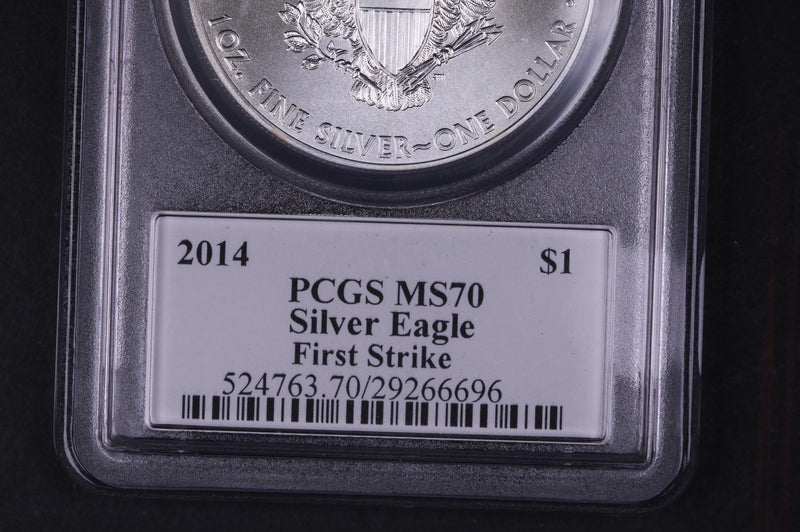 2014 American Silver Eagle. Gem UN-Circulated. PCGS MS-70.