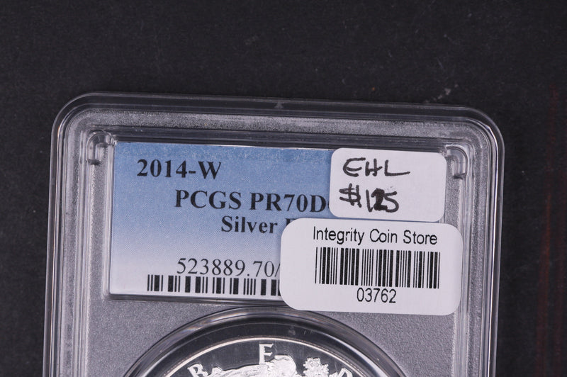 2014-W American Silver Eagle. PCGS PR-70 DCAM.