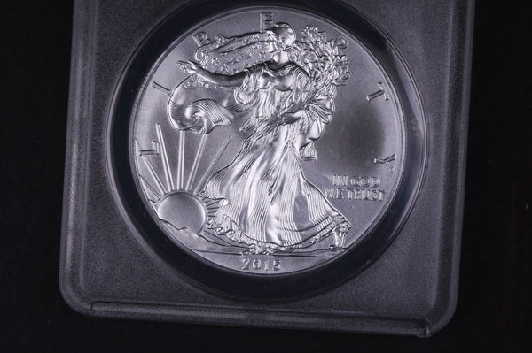 2015 American Silver Eagle. ANACS Graded MS-70.  Store #03777