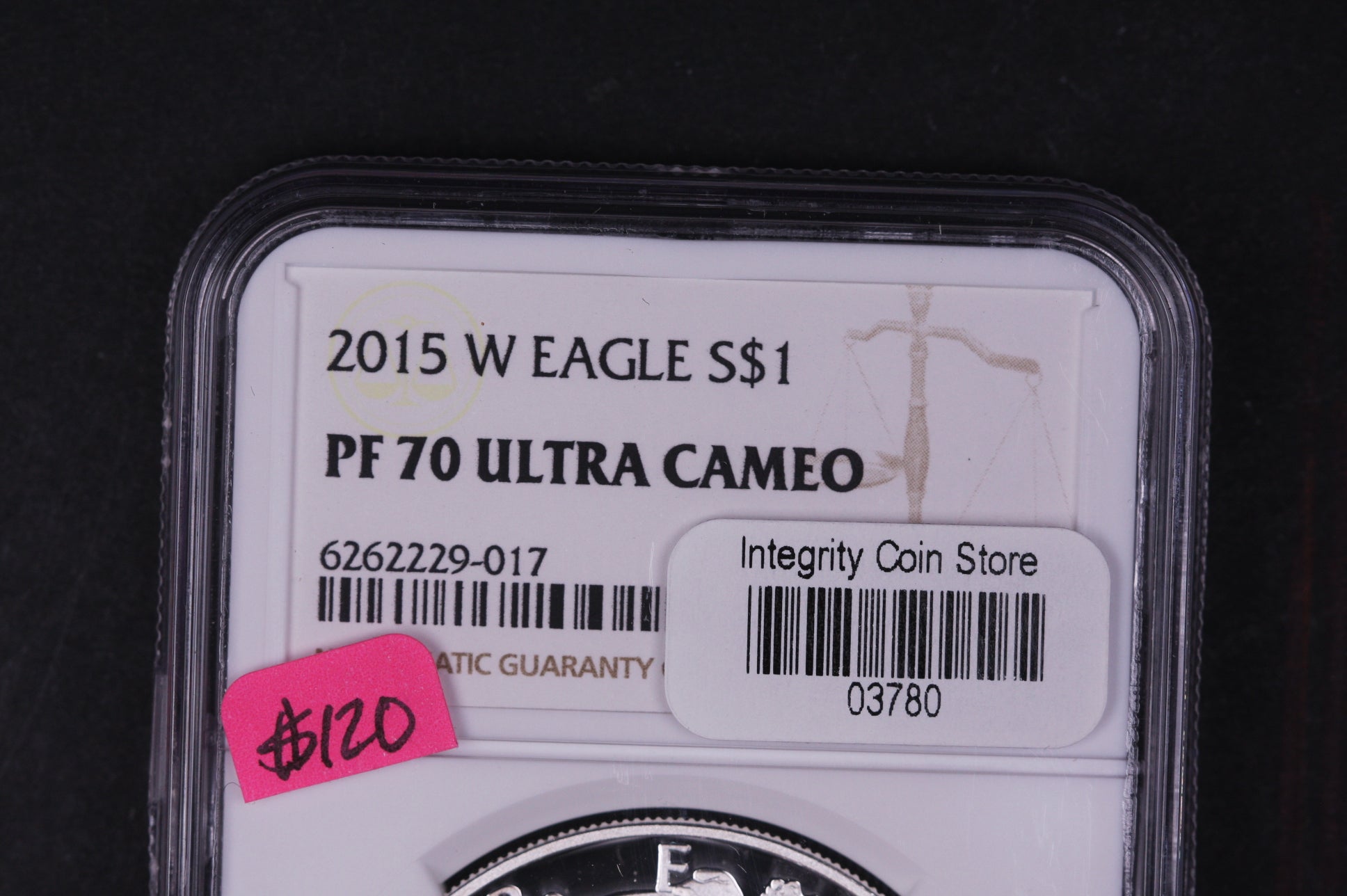 2015-W American Silver Eagle. NGC Graded PF-70 Ultra Cameo, Store #AE0147