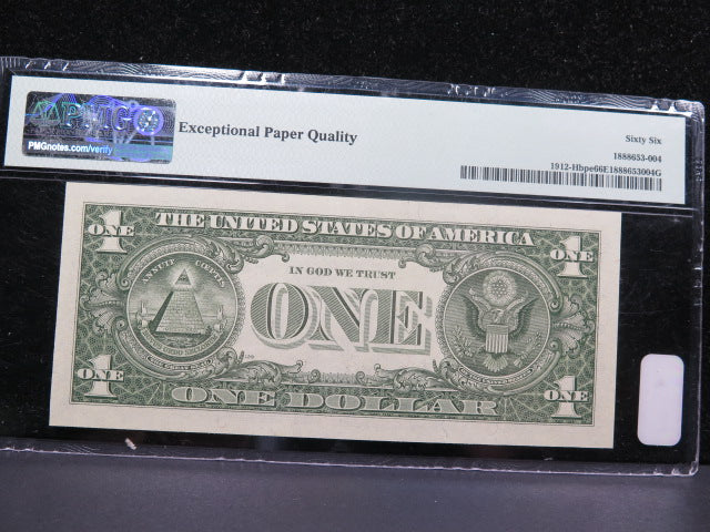 1981A $1 Federal Reserve Note. BP #129 Error, Crisp UN-Circulated. Store #04860