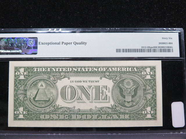 1981A $1 Federal Reserve Note. BP #129 Error, Crisp UN-Circulated. Store #04859