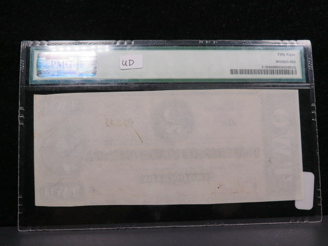 1864 $2 C.S.A. Note, Civil War Era Currency. PMG CAU-58.  Store Sale