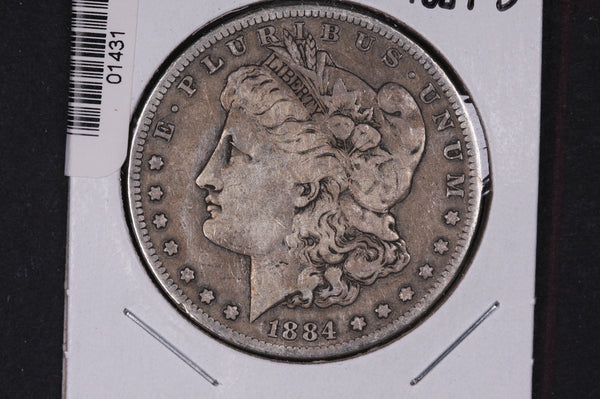 1884-S Morgan Silver Dollar, Average Circulated Condition, Store #01431