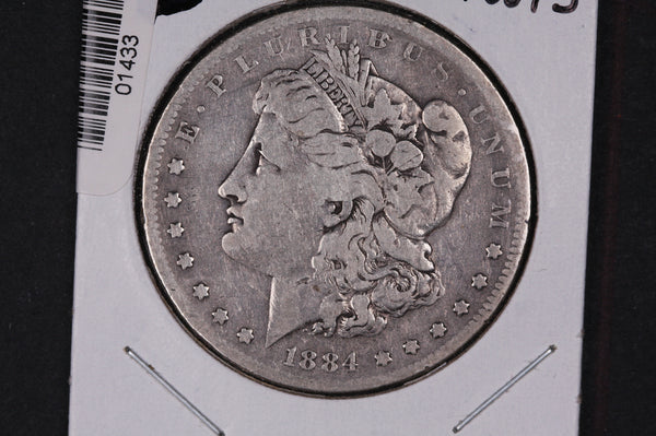 1884-S Morgan Silver Dollar, Average Circulated Condition, Store #01433