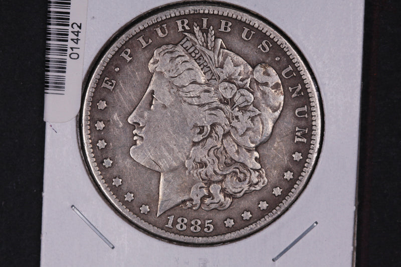 1885 Morgan Silver Dollar, Nice Circulated Coin, Store
