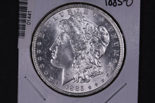 1885-O Morgan Silver Dollar, Gem Brilliant UN-Circulated Coin, Store #01441