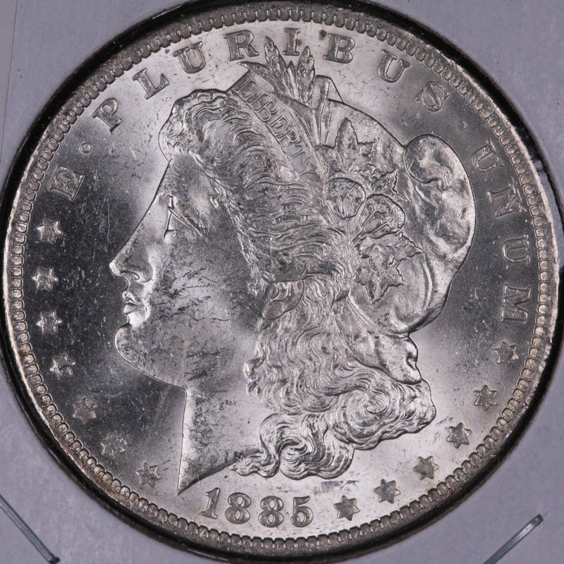 1885-O Morgan Silver Dollar, Gem Brilliant UN-Circulated Coin, Store