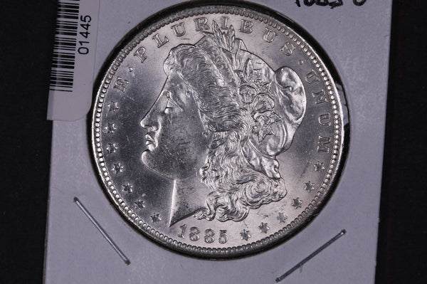1885-O Morgan Silver Dollar, Gem Brilliant UN-Circulated Coin, Store #01445