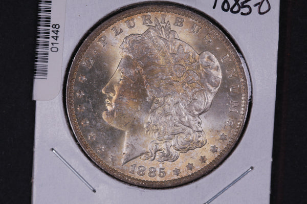 1885-O Morgan Silver Dollar, Gem Brilliant UN-Circulated Coin, Store #01448