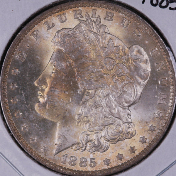 1885-O Morgan Silver Dollar, Gem Mint State Uncirculated Coin, Store #DR0299