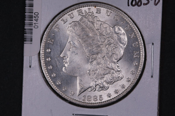 1885-O Morgan Silver Dollar. Gem Brilliant UN-Circulated Coin. Store #01450