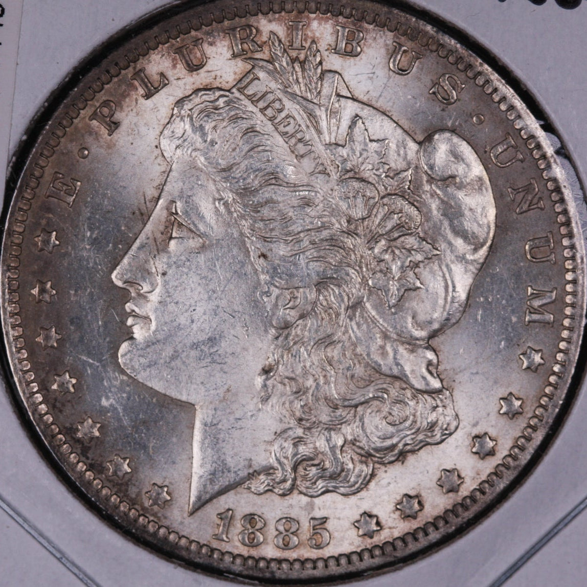 1885-O Morgan Dollar, Mint State Uncirculated Coin, Store #DR0298