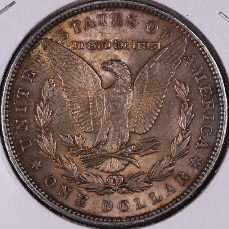 1886 Morgan Silver Dollar, Dark Blue Toned, UN-Circulated Store