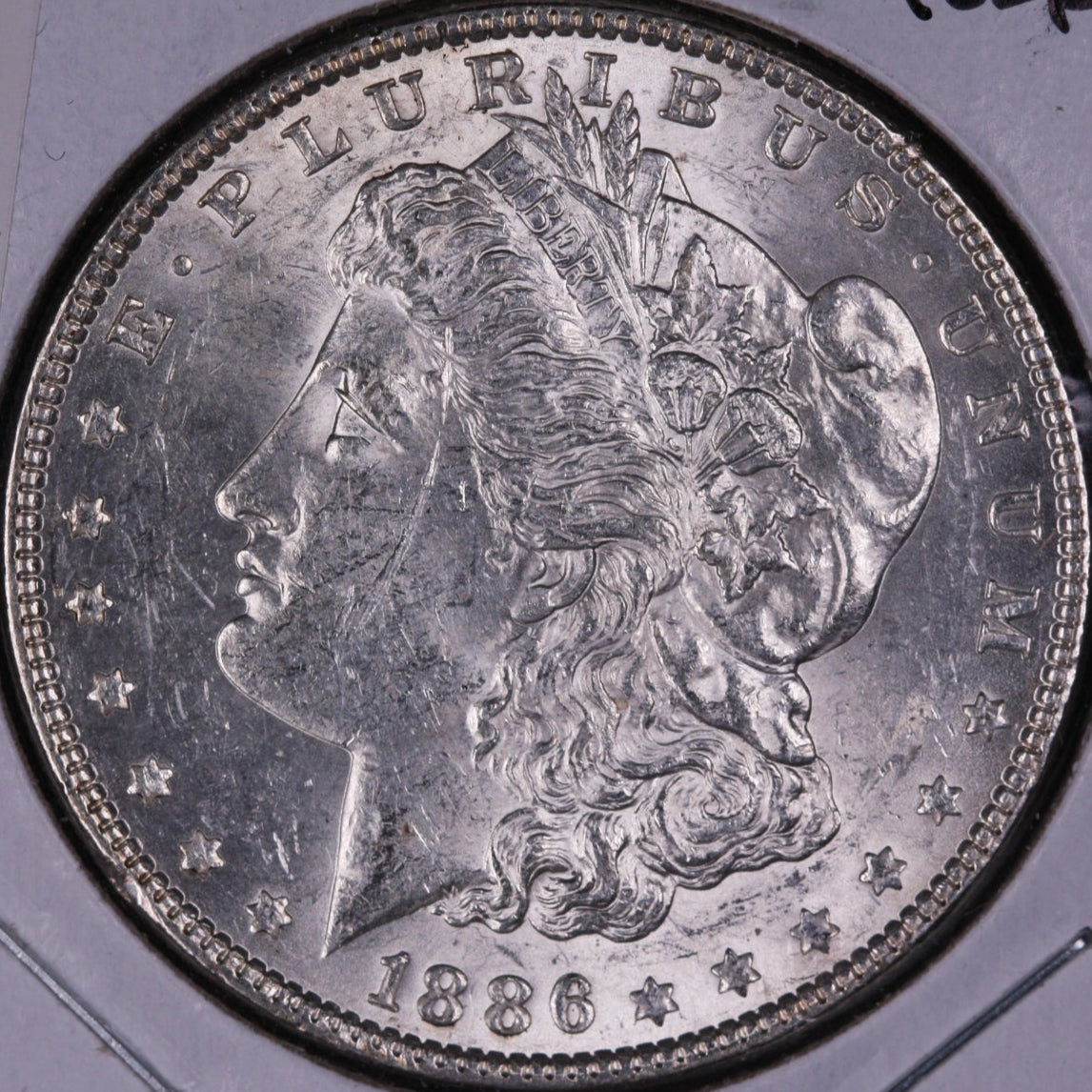 1886 Morgan Dollar, Mint State Uncirculated Coin, Store #DR0304