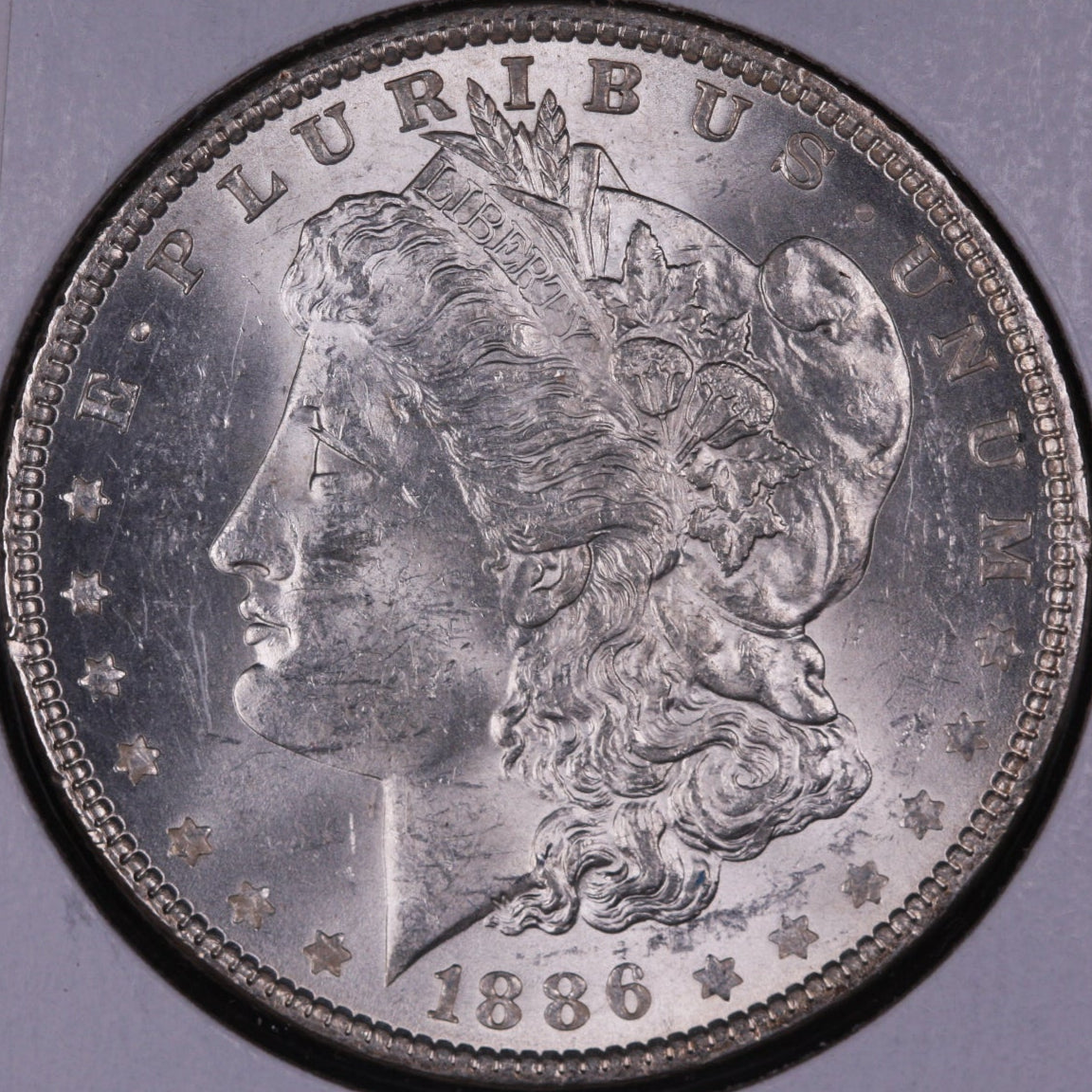 1886 Morgan Dollar, Mint State Uncirculated Coin, Store #DR0229