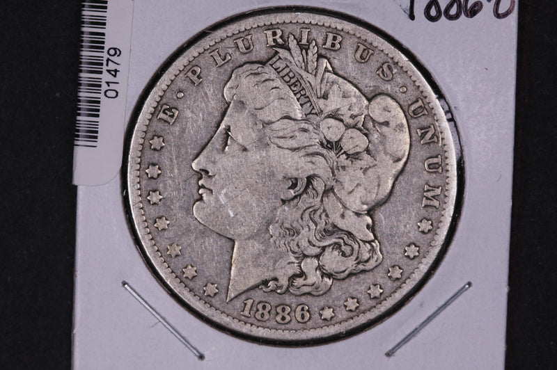 1886-O Morgan Silver Dollar. Circulated Condition. Store