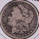 1886-O Morgan Silver Dollar, Good Circulated Coin, Store