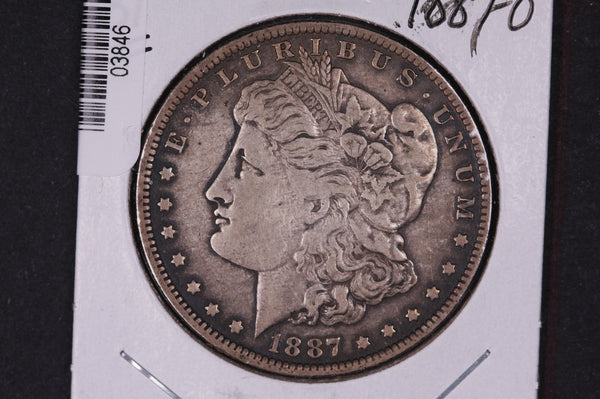 1887-O Morgan Silver Dollar. Average Circulated Coin. Store #03846