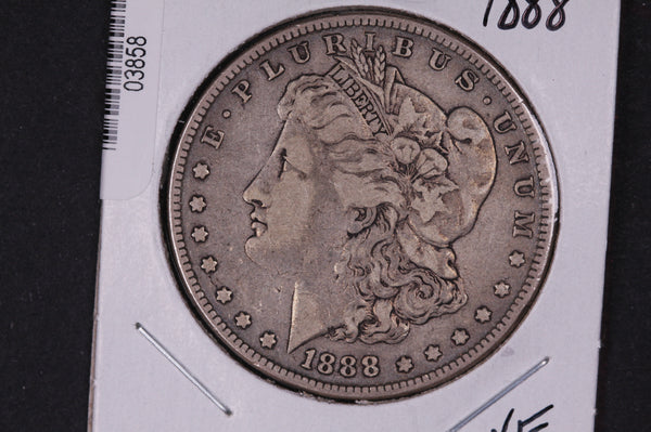 1888 Morgan Silver Dollar, Affordable Circulated Coin. Store #03858