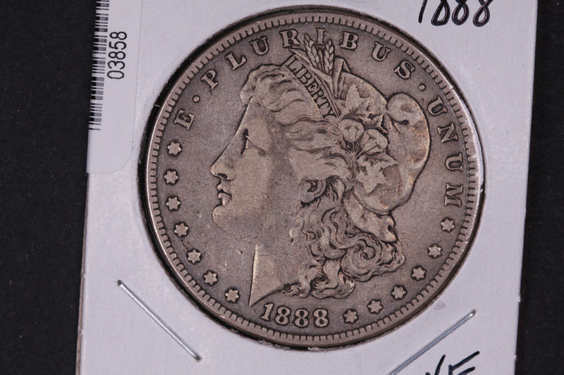 1888 Morgan Silver Dollar, Affordable Circulated Coin. Store