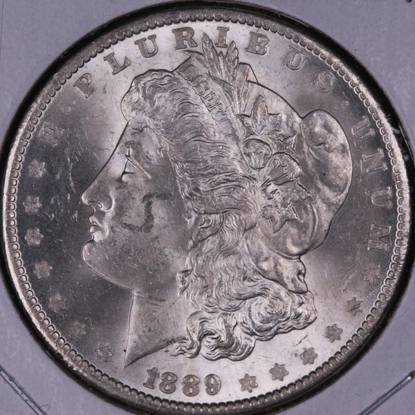 1889 Morgan Silver Dollar, Gem Mint State Uncirculated. Store #DR0056
