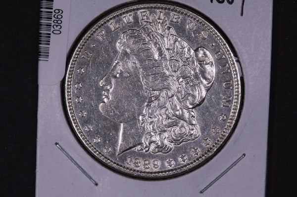 1889 Morgan Silver Dollar, Affordable Circulated Coin. Store #03869