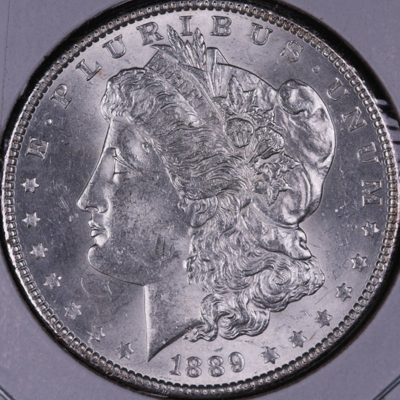 1889 Morgan Silver Dollar, Gem UN-Circulated Coin. Store