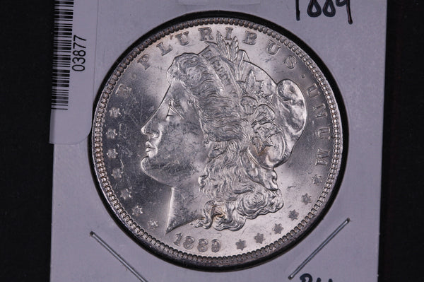 1889 Morgan Silver Dollar, Gem UN-Circulated Coin. Store #03877, 03875, 03874