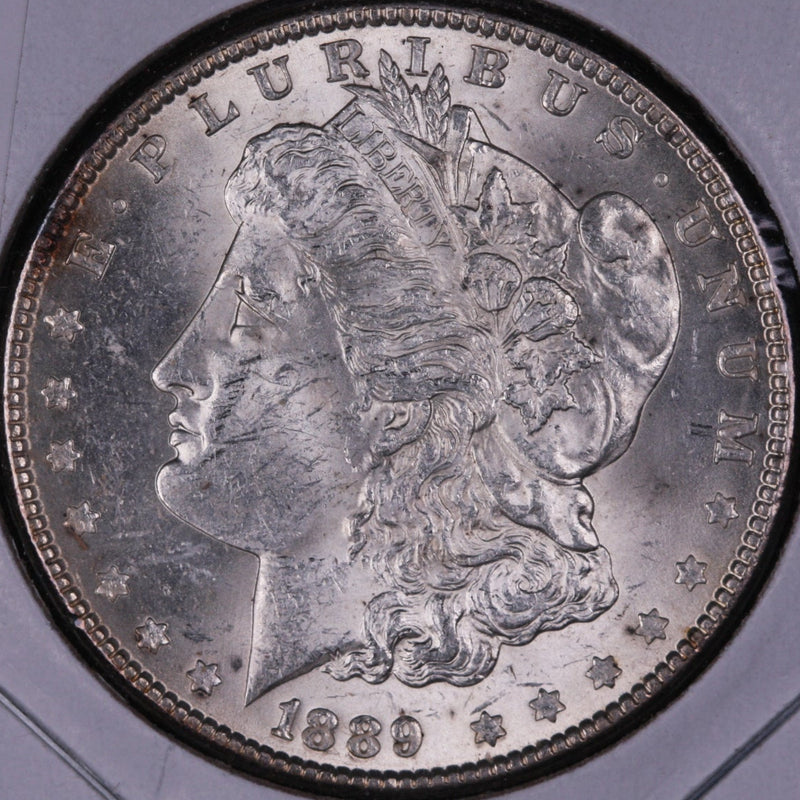 1889 Morgan Silver Dollar, Gem Mint State Uncirculated Coin. Store