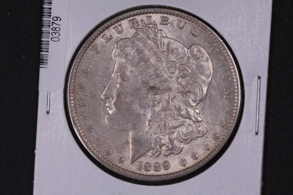 1889 Morgan Silver Dollar, Affordable Circulated Coin. Store #03879, 78, 80, 81