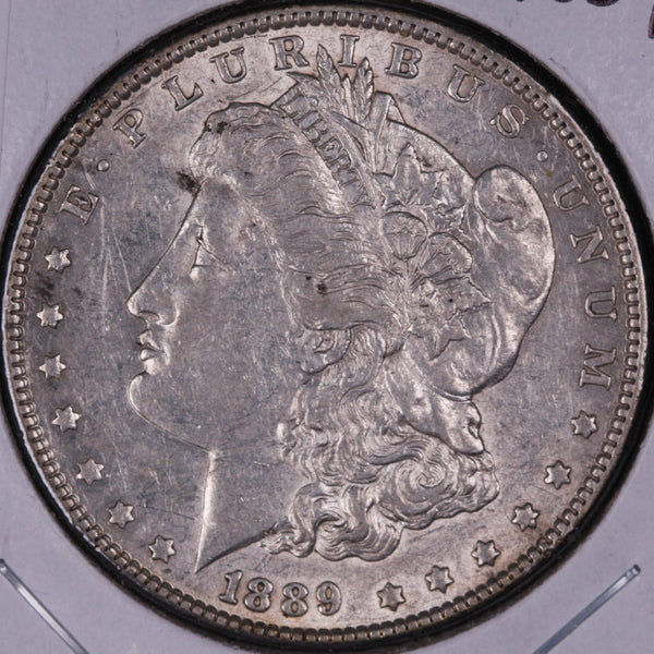 1889 Morgan Silver Dollar, Extra Fine Circulated Coin, Store #DR0323