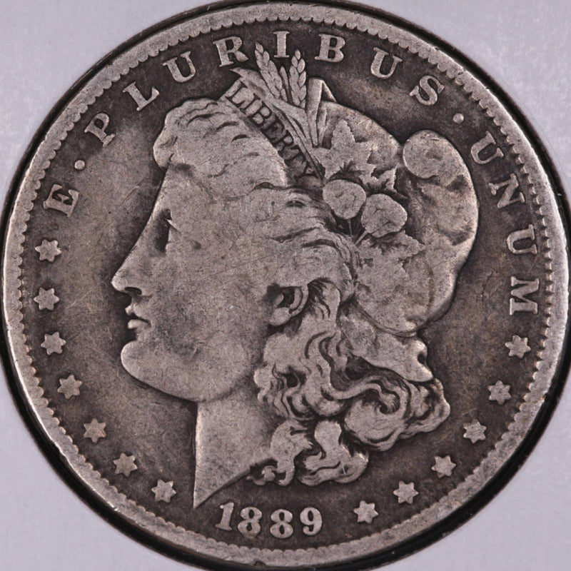 1889 Morgan Silver Dollar, Very Fine Circulated Coin, Store