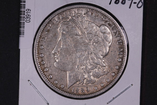 1889-O Morgan Silver Dollar, Affordable Circulated Coin. Store #03919, 18, 16, 17, 14