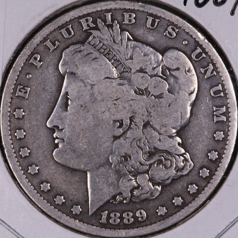 1889-O Morgan Silver Dollar, Fine+ Circulated Coin, Store