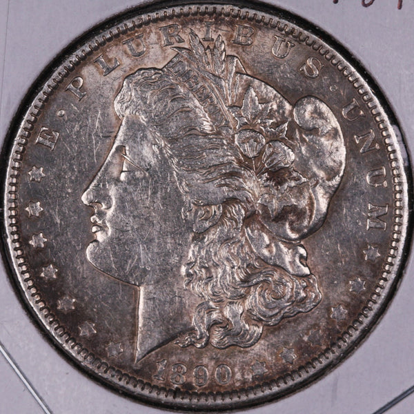 1890 Morgan Silver Dollar, Extra Fine Circulated Coin, Store #DR0337