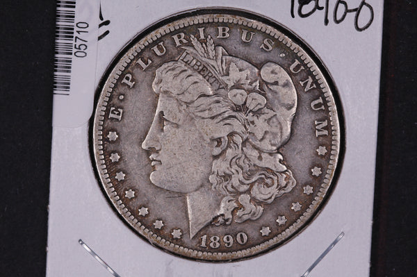 1890-O Morgan Silver Dollar, Affordable Circulated Coin. Store #05710, 13, 08, 09, 12.