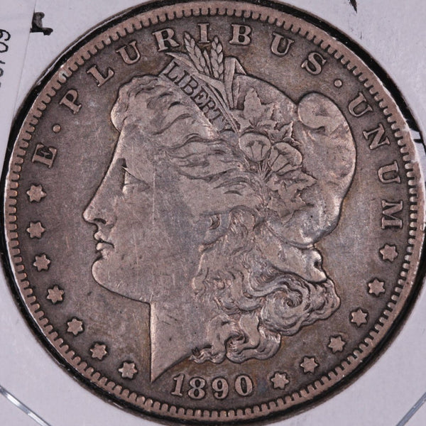 1890-O Morgan Silver Dollar, Fine Circulated Coin. Store #DR0064